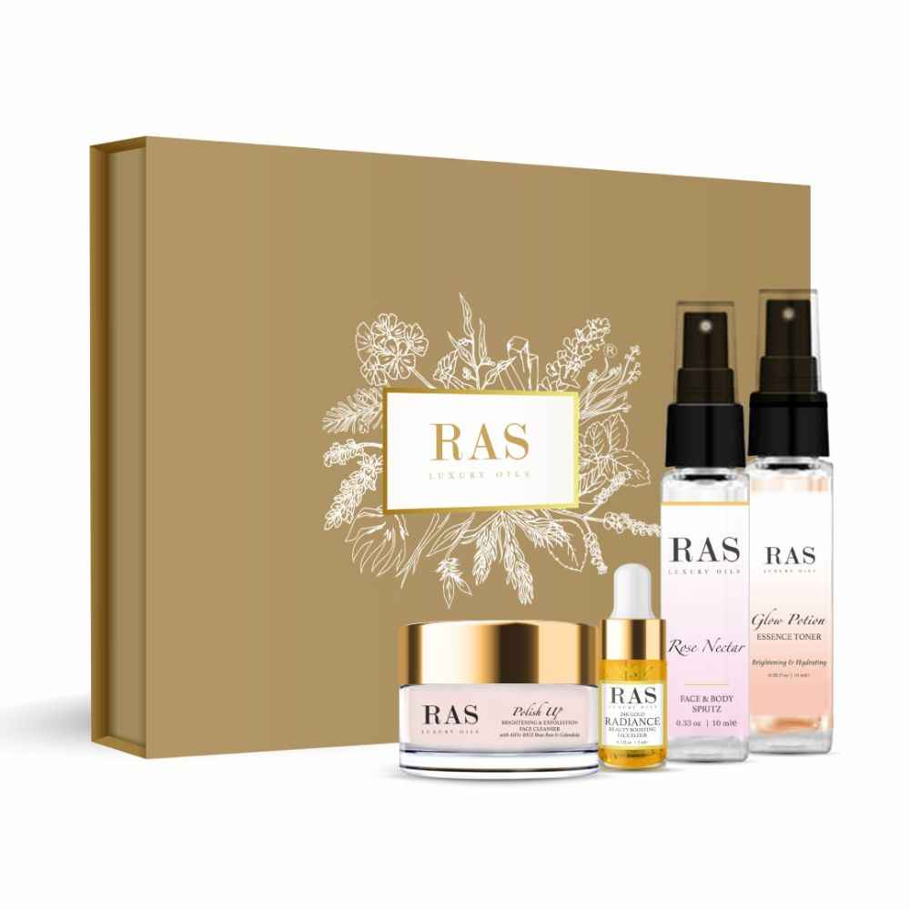 Buy RAS Luxury Oils Glow-Boosting Beauties Set (Minis) Combo of 4 - Purplle