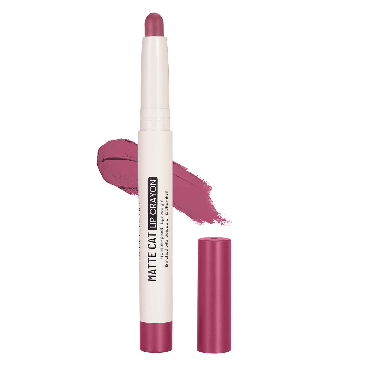 Buy Swiss Beauty Non-Transfer Matte Cat Lip Crayon | Water-Resistant | Long-Lasting 8 Hours Stay | Retractable Lip Crayon |Lighweight|Shade 06 Flemingo 1.5 gm - Purplle