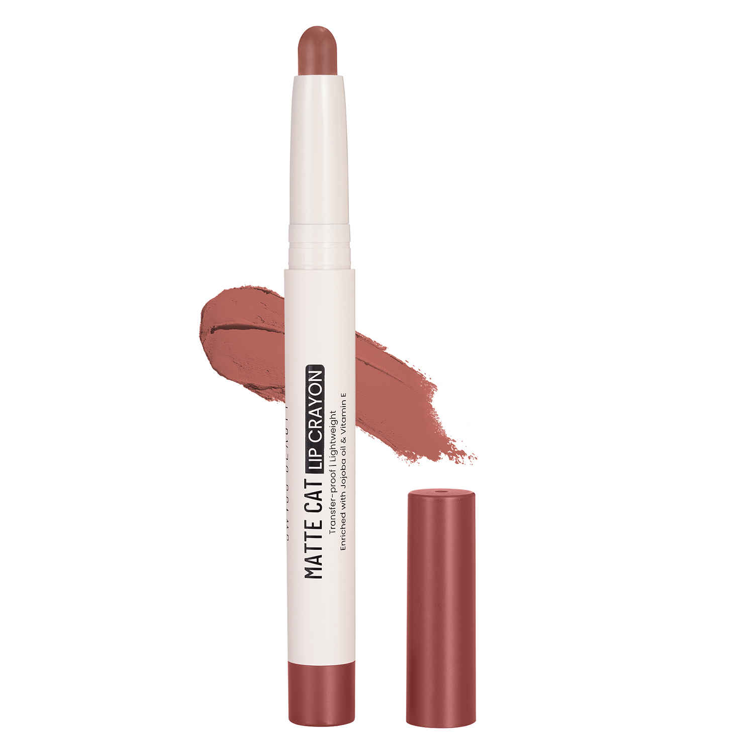 Buy Swiss Beauty Non-Transfer Matte Cat Lip Crayon | Water-Resistant | Long-Lasting 8 Hours Stay | Retractable Lip Crayon |Lighweight|Shade 07 Fig-Mauve 1.5 gm - Purplle