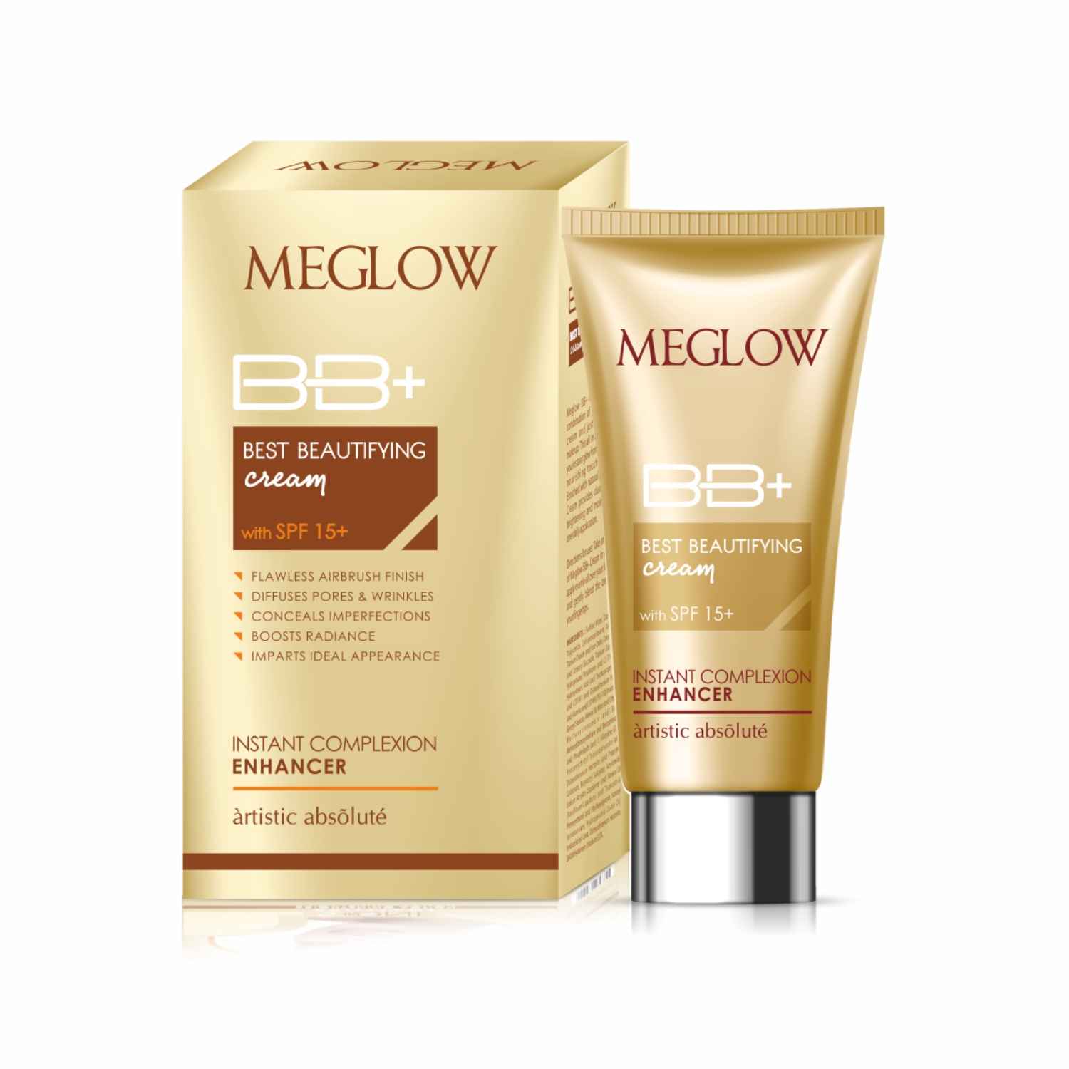 Buy MEGLOW Meglow Best Beautifying BB+ Fairness Cream With Spf 15+ - 30g - Purplle