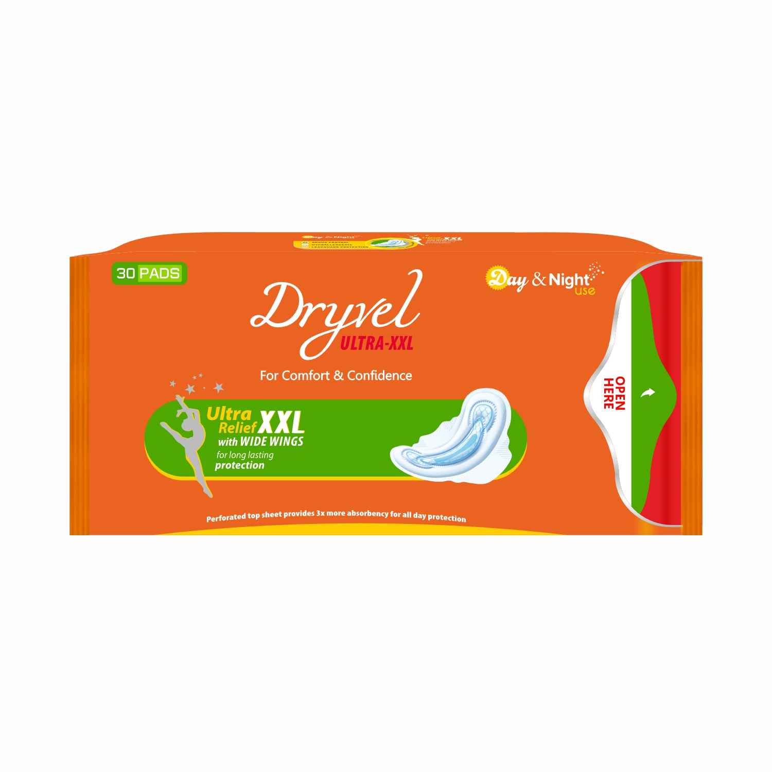 Buy LeefordDryvel Sanitary Pads,Ultra-XXL,Rash Free Natural Sofy Sanitary Pads(30 Pads) - Purplle