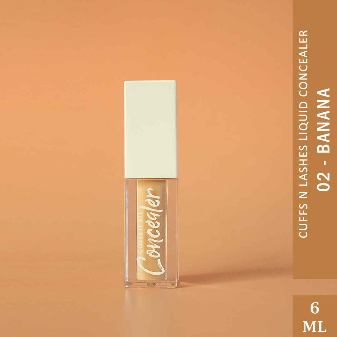 Buy Cuffs N Lashes Cover It All Liquid Concealer, Banana-02 - 6 ml - Purplle