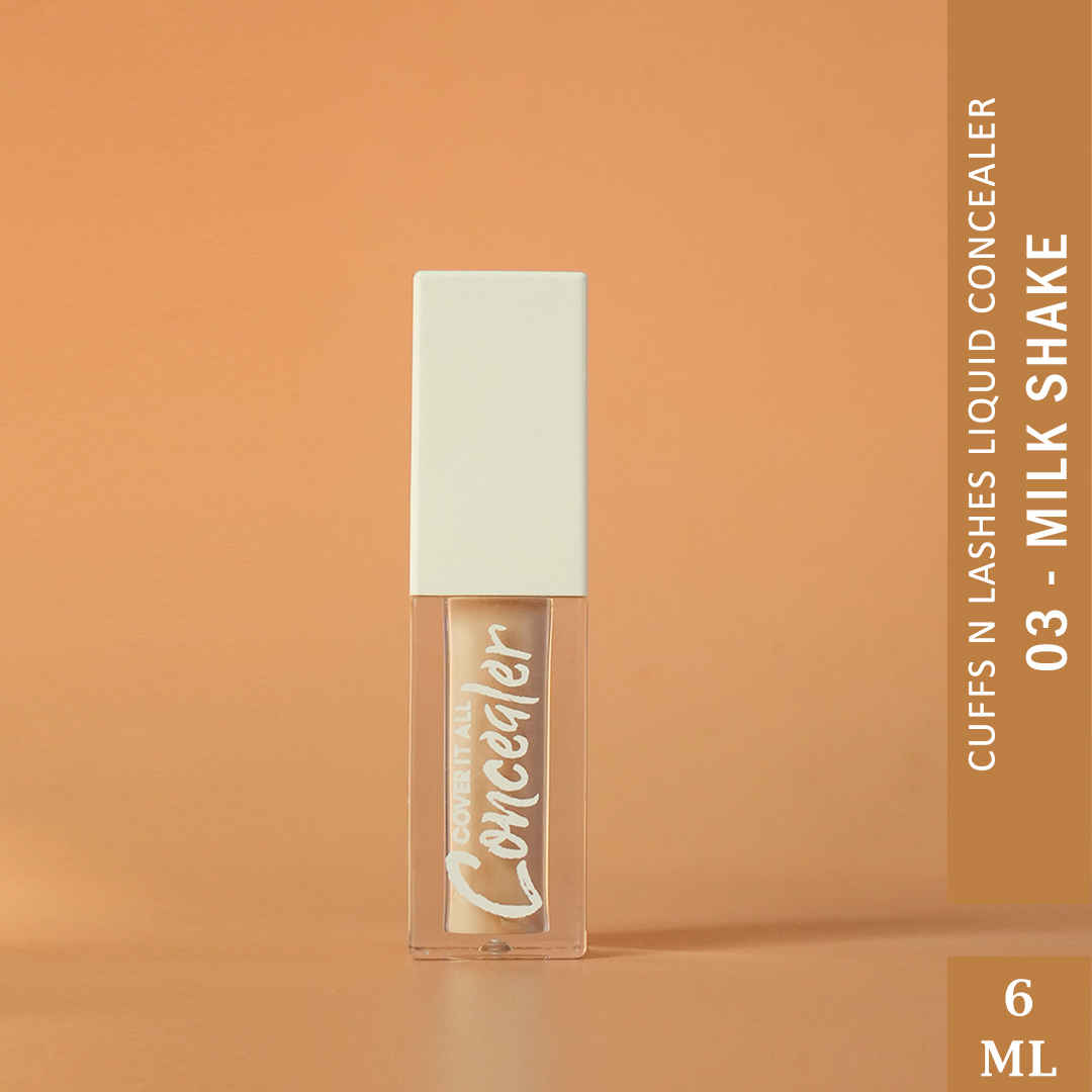 Buy Cuffs N Lashes Cover It All Liquid Concealer, Milk Shake-03 - 6 ml - Purplle