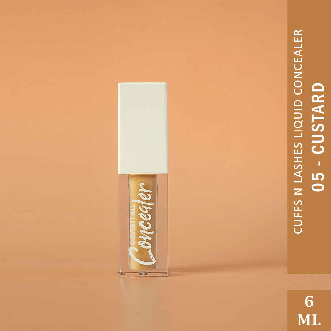 Buy Cuffs N Lashes Cover It All Liquid Concealer, Custard-05 - 6 ml - Purplle