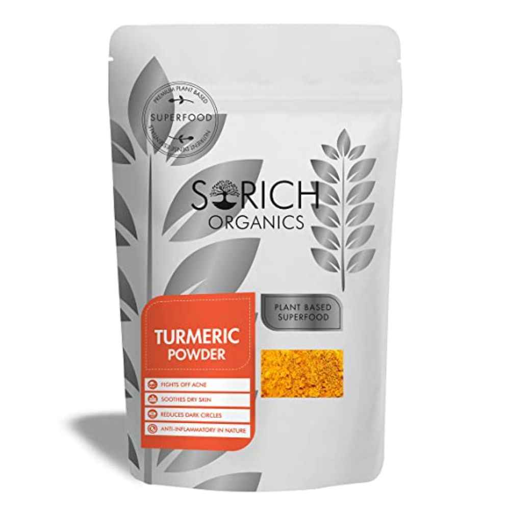 Buy Sorich Organics 100 % Pure and Natural Turmeric Powder - 50 Gm - Curcuma Aromatica | Turmeric Powder for Face | Haldi Powder | Jangli Haldi for Skin Glowing | Haldi Powder for Skin Care | Rich in Antioxidant | May helps in Remove Acne and Tanning - Purplle