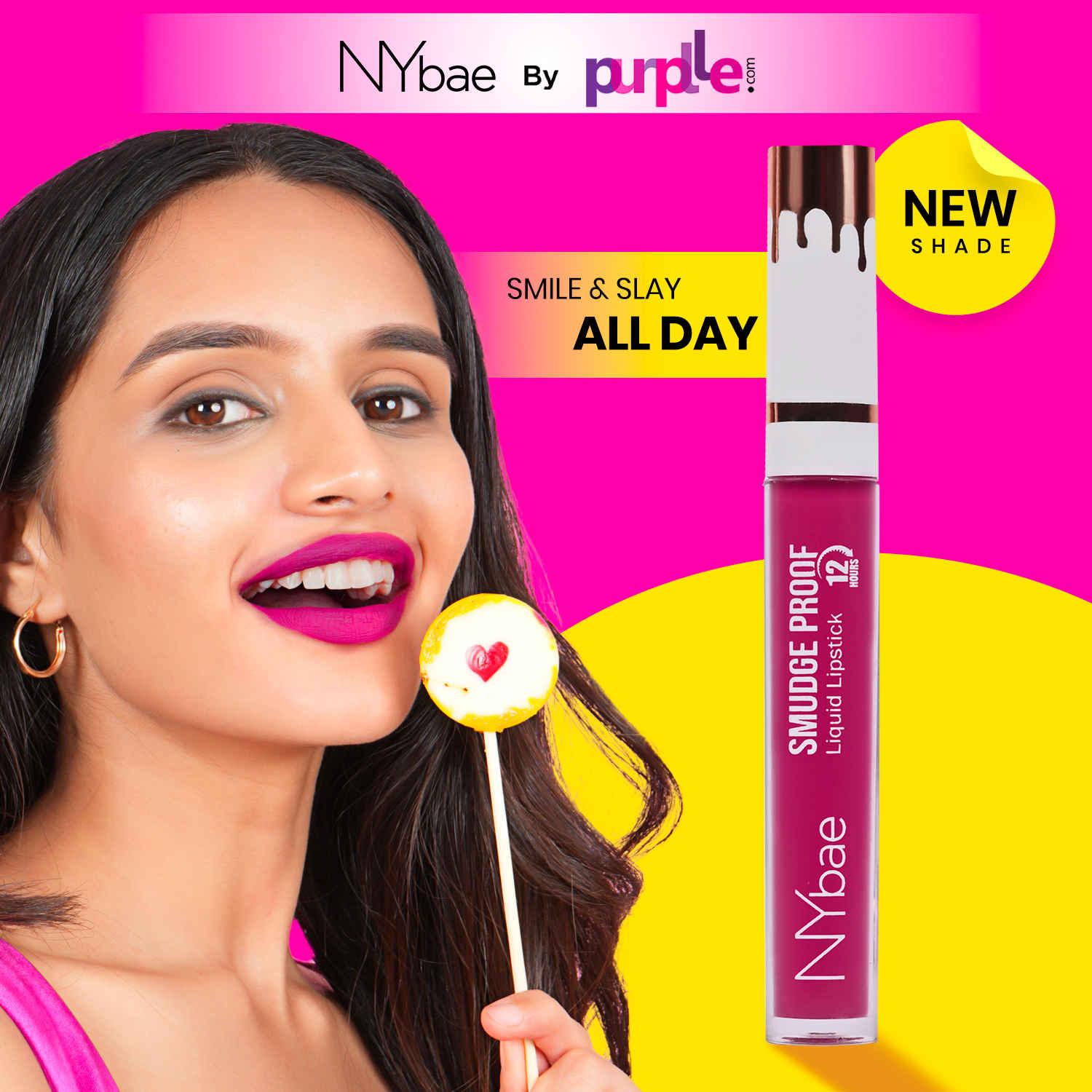 Buy NY Bae Smudge Proof Liquid Lipstick | Long Lasting | Super Pigmented | Maroon Lipstick | Matte Finish - Wine Wonder 14 (2.5 ml) - Purplle