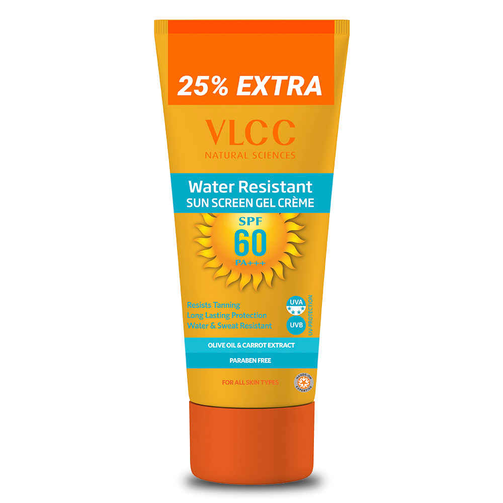 Buy VLCC Water Resistant SPF60 Sunscreen Gel Creme (125 g) - Purplle