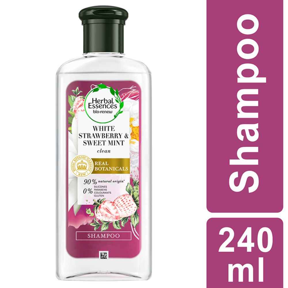 Buy Herbal Essences White Strawberry & Sweet Mint SHAMPOO- For Cleansing and Volume - No Paraben, No Colorants, 240 ML - Purplle