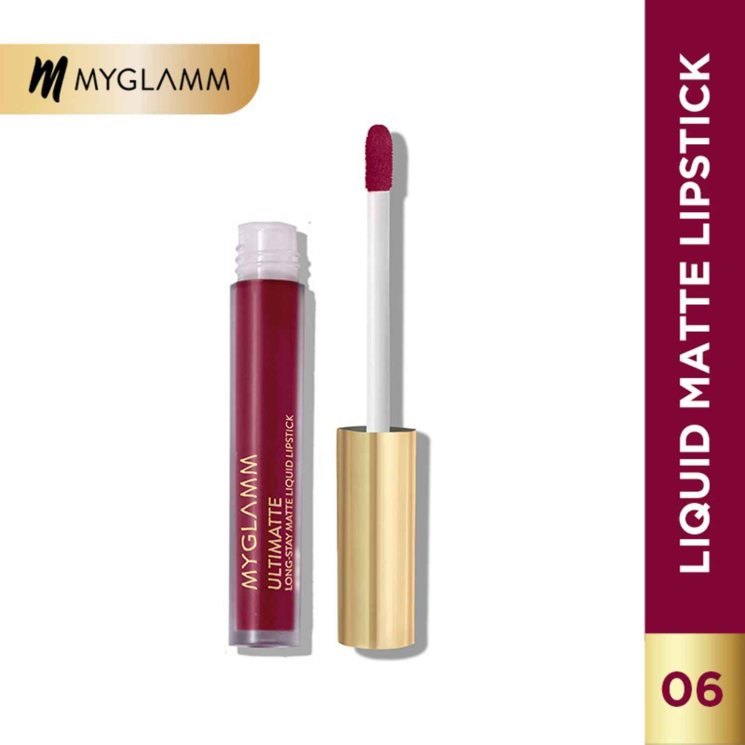 Buy MyGlamm Ultimatte Long Stay Matte Liquid Lipstick-Berry Charmer (2.5 ml) - Purplle
