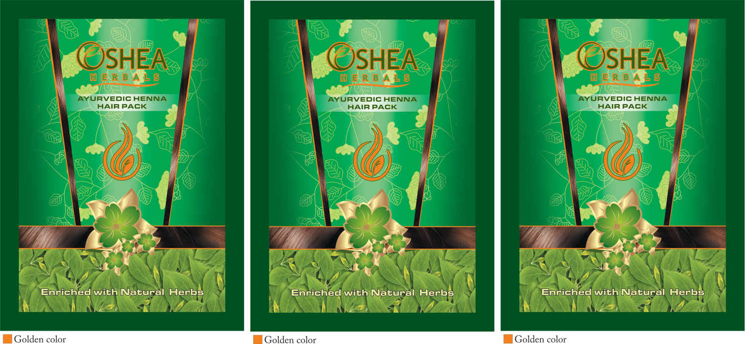 Buy Oshea Herbals Natural Henna Hair Pack 100Grams pack of 3 - Purplle