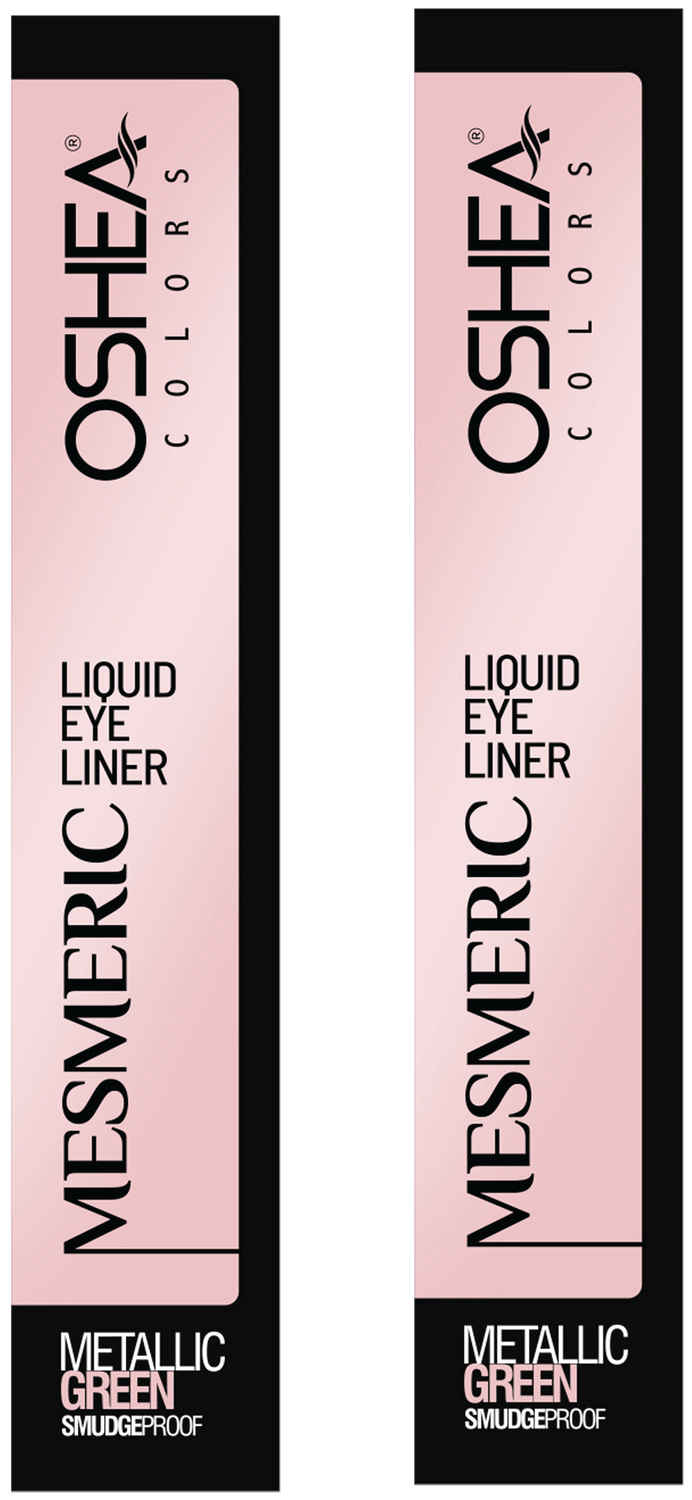Buy OSHEA HERBALS Mesmeric Liquid Eye Liner( Metallic Green ) pack of 2 - Purplle