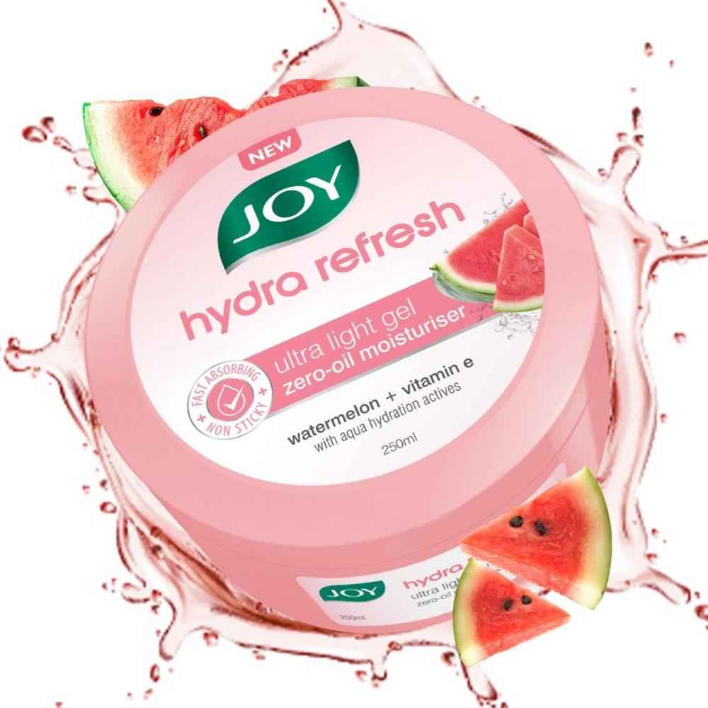 Buy Joy Hydra Refresh Ultra Light Gel Oil Free Moisturizer with Watermelon & Vitamin E (250 ml) - Purplle