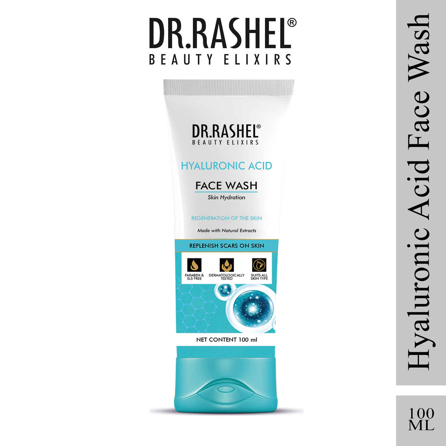 Buy Dr.Rashel Hyaluronic Acid Face Wash (100ml) - Purplle