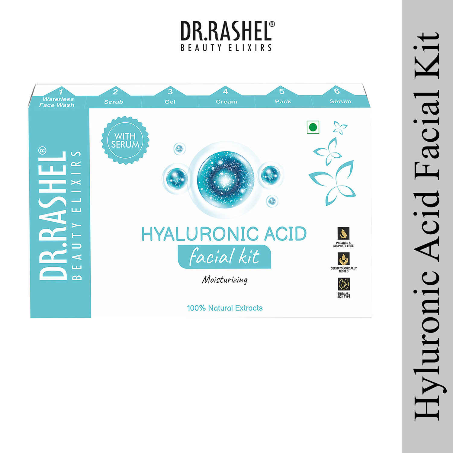 Buy Dr.Rashel Hyaluronic Acid Facial Kit Moisturizing With Serum Combo of 6 - Purplle