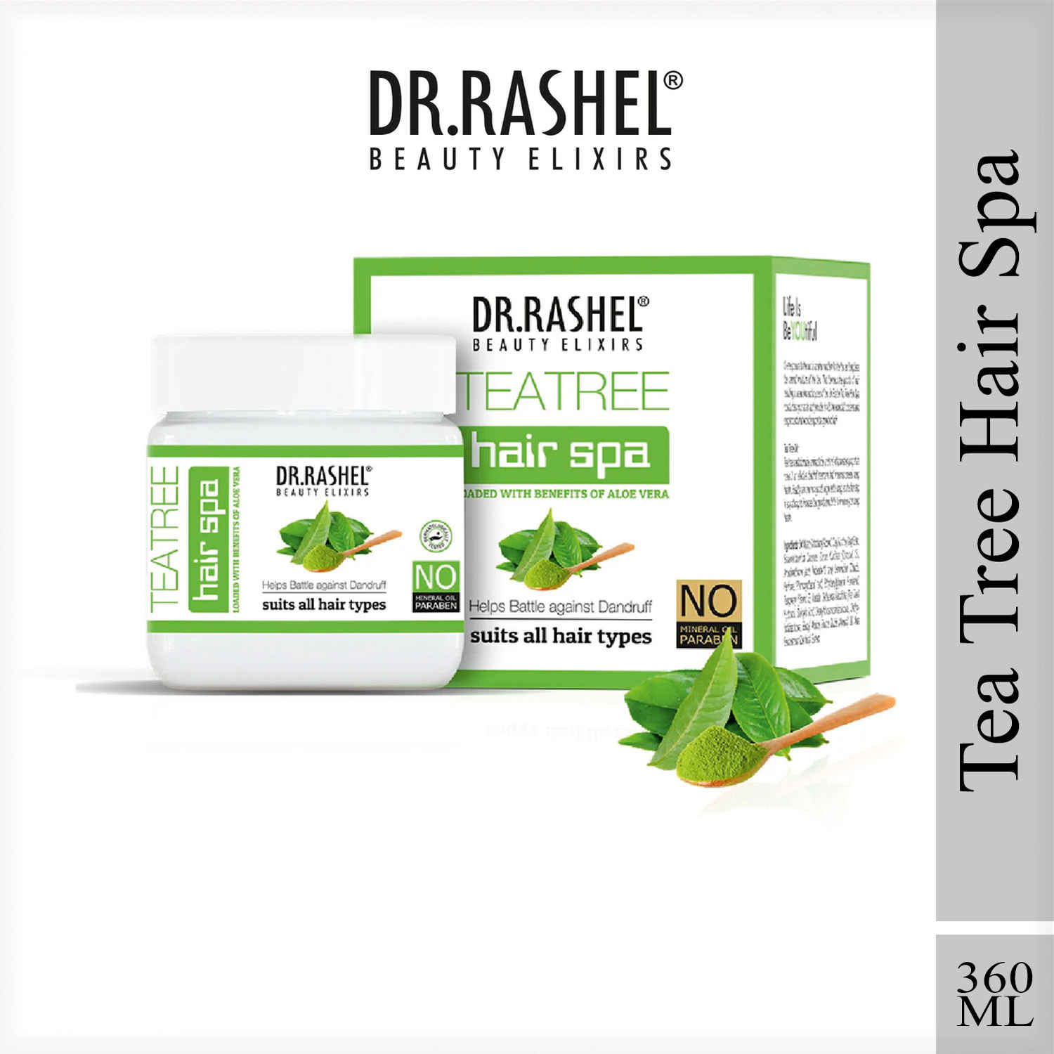 Buy Dr.Rashel Tea Tree Hair Spa Anti-Dandruff Suits All Hair Types (360 ml) - Purplle