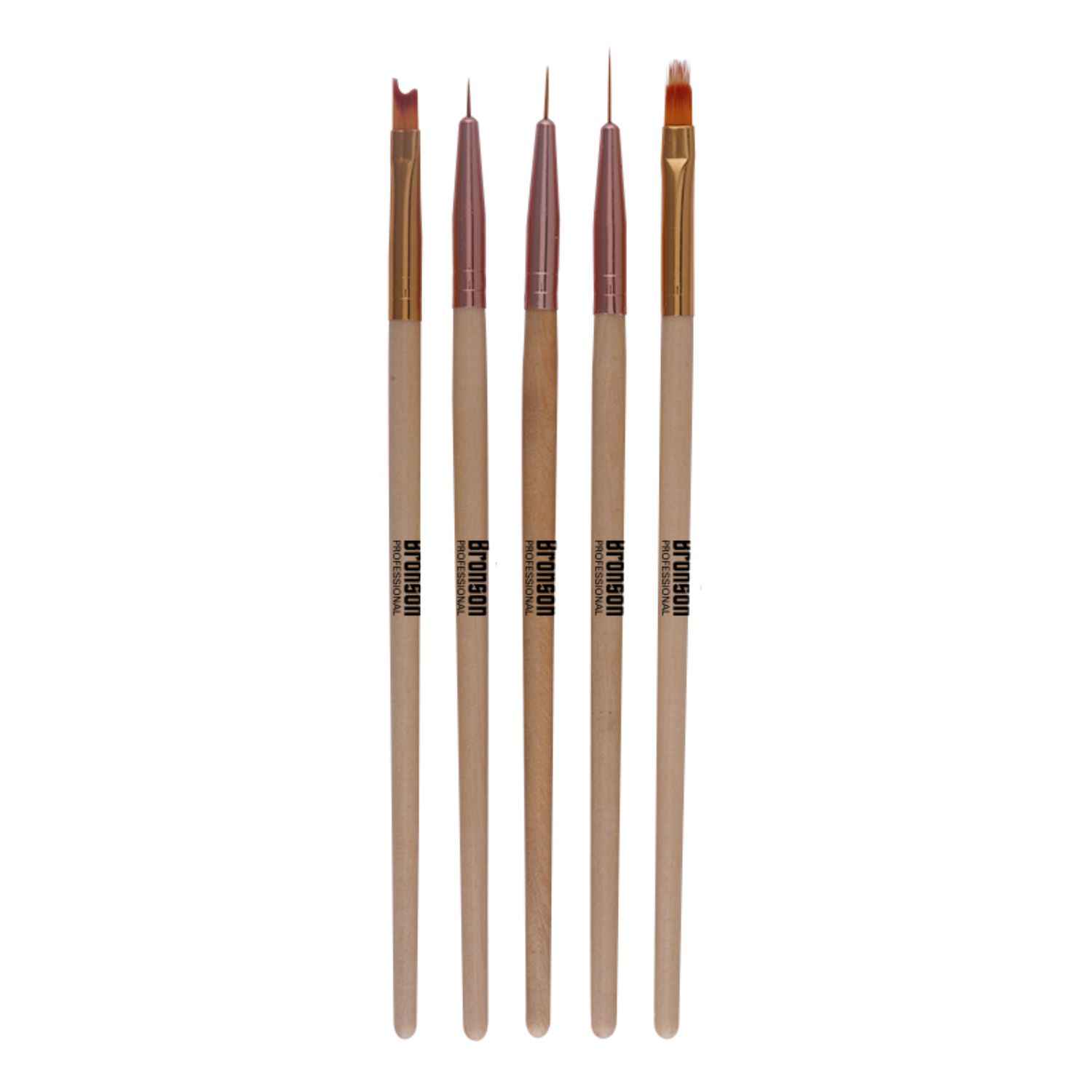 Buy Bronson Professional Nail Art Brush Tool Set (pack of 5) - Purplle