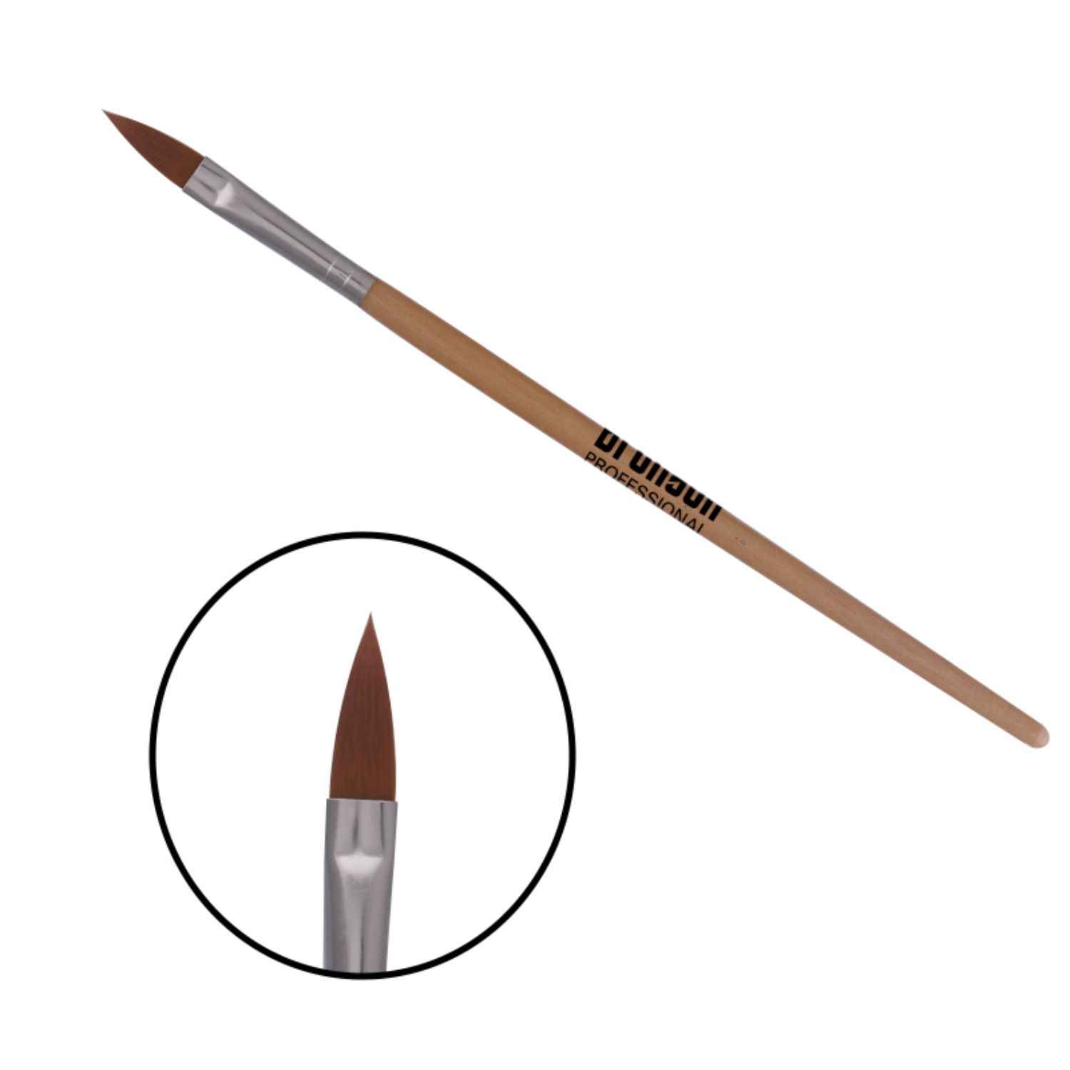 Buy Bronson Professional Nail Art Acrylic Brush Set for liquid and powder no.10 - 1 Pc - Purplle