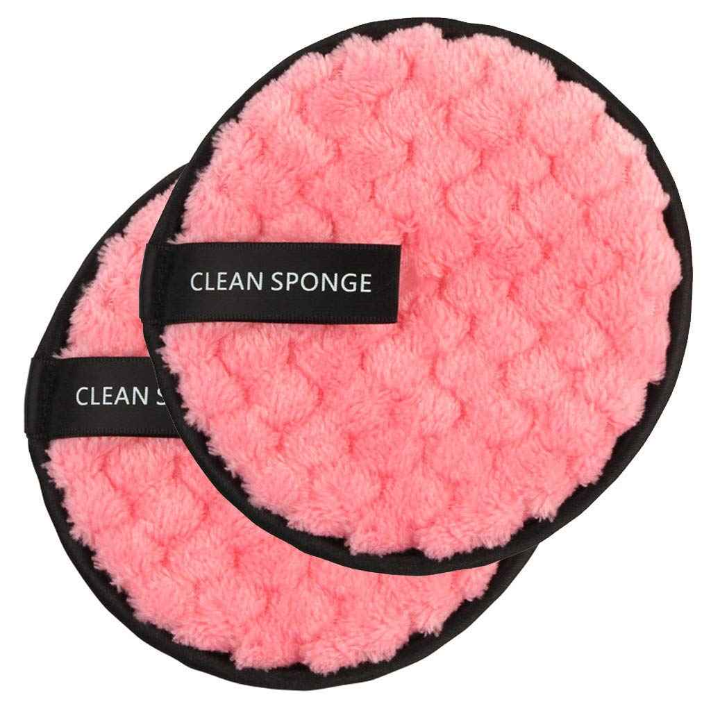 Buy Bronson Professional Reusable Makeup Remover Cleansing Pads (2 pcs, mix colour) - Purplle