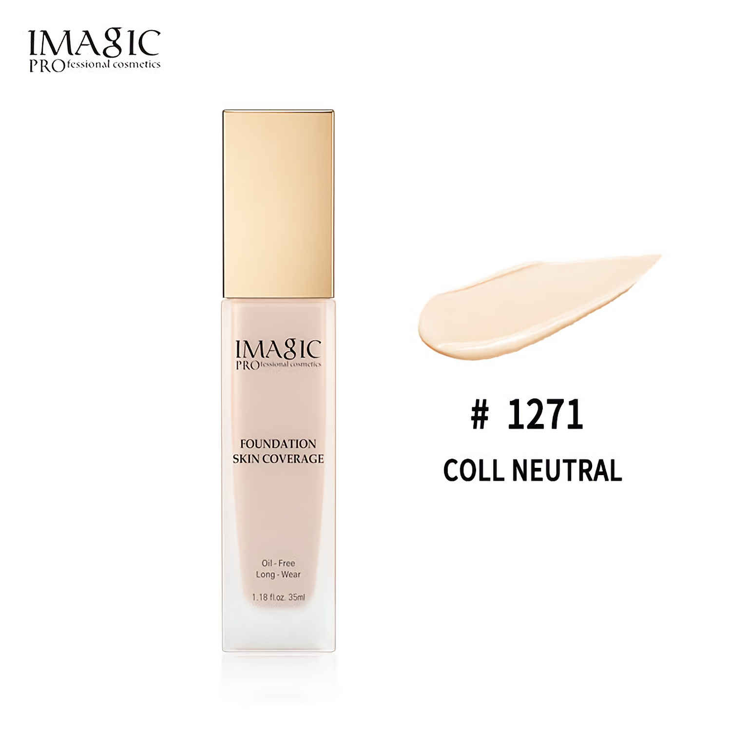Buy IMAGIC PROfessional Makeup Skin Coverage Foundation FA127-01 COLL NEUTRAL - Purplle