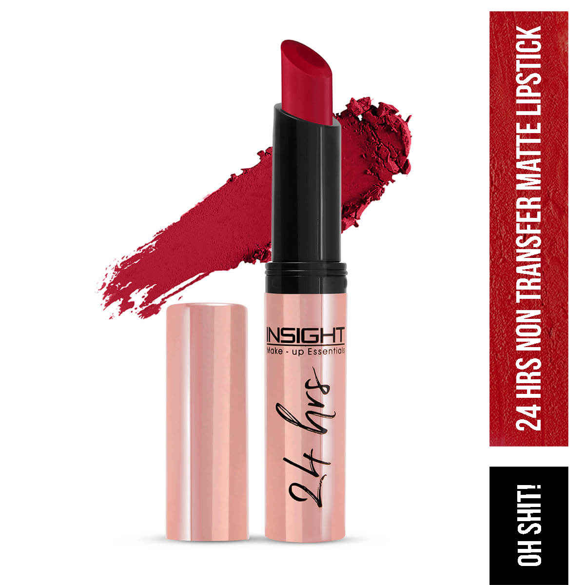 Buy INSIGHT COSMETICS 24 HRS NON TRANSFER MATTE LIPSTICK (LL-03)_OH SHIT! (03) - Purplle