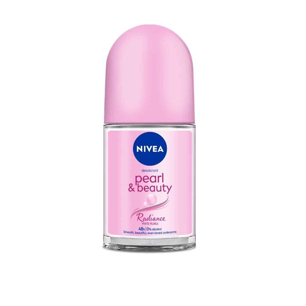 Buy Nivea Deo Roll-on- White Pearls & 0% Alcohol , for Smooth Underarms, 48H freshness and odour protection (25 ml) - Purplle