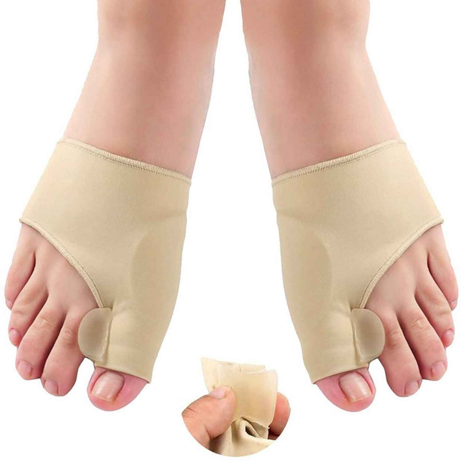 Buy Bronson Professional Toe thumb bunion corrector, toe separator, toe spreader with gel pad support: free size, 1pair - Purplle