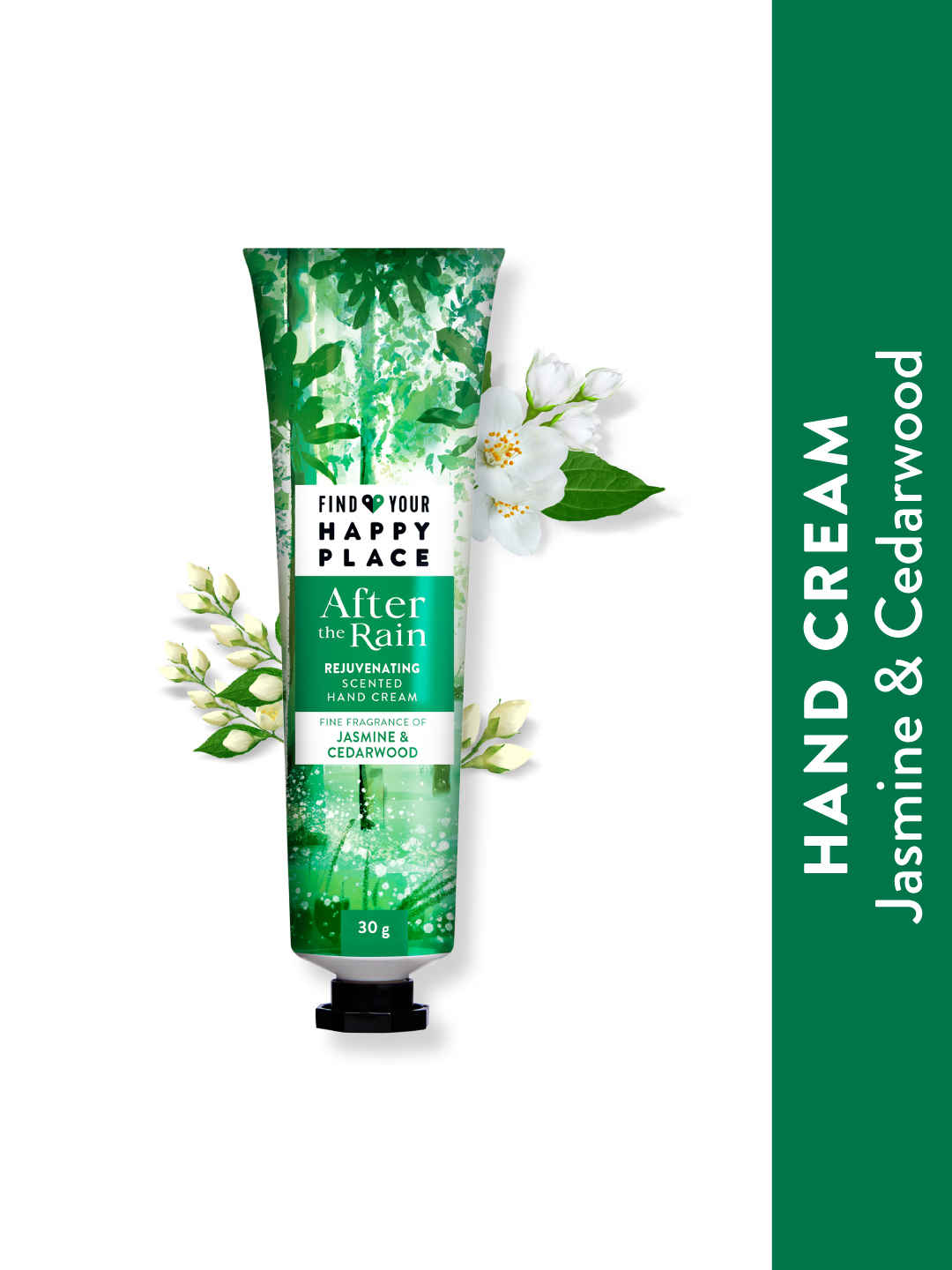Buy Find Your Happy Place - After The Rain Moisturising Scented Hand Cream Jasmine & Cedarwood 30g - Purplle