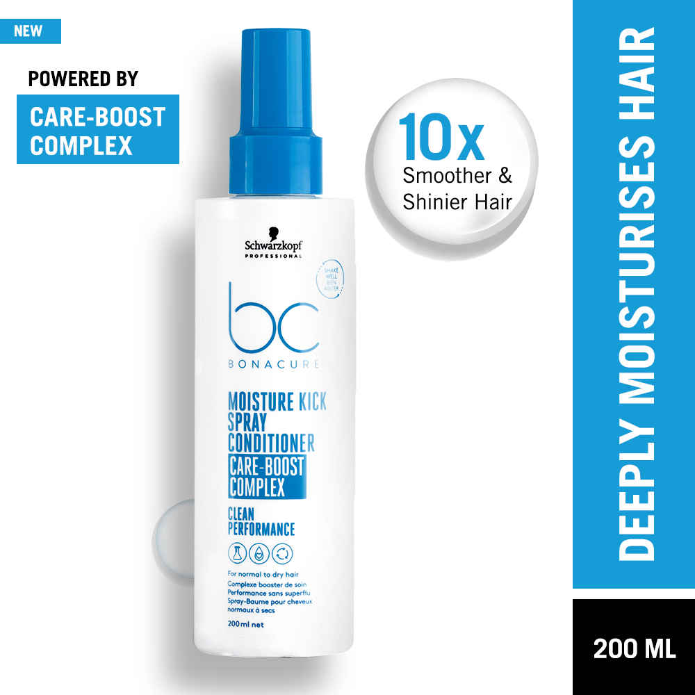 Buy Schwarzkopf Professional Bonacure  Moisture Kick Spray Conditioner With Glycerol 200 ml - Purplle