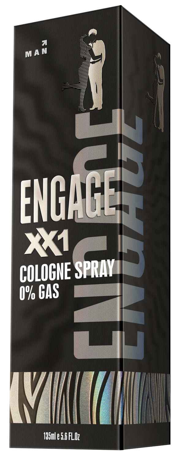 Buy Engage XX1 Cologne No Gas Perfume for Men, Citrus and Spicy Fragrance Scent, Skin Friendly Perfume for Men Long Lasting Smell, 135ml - Purplle