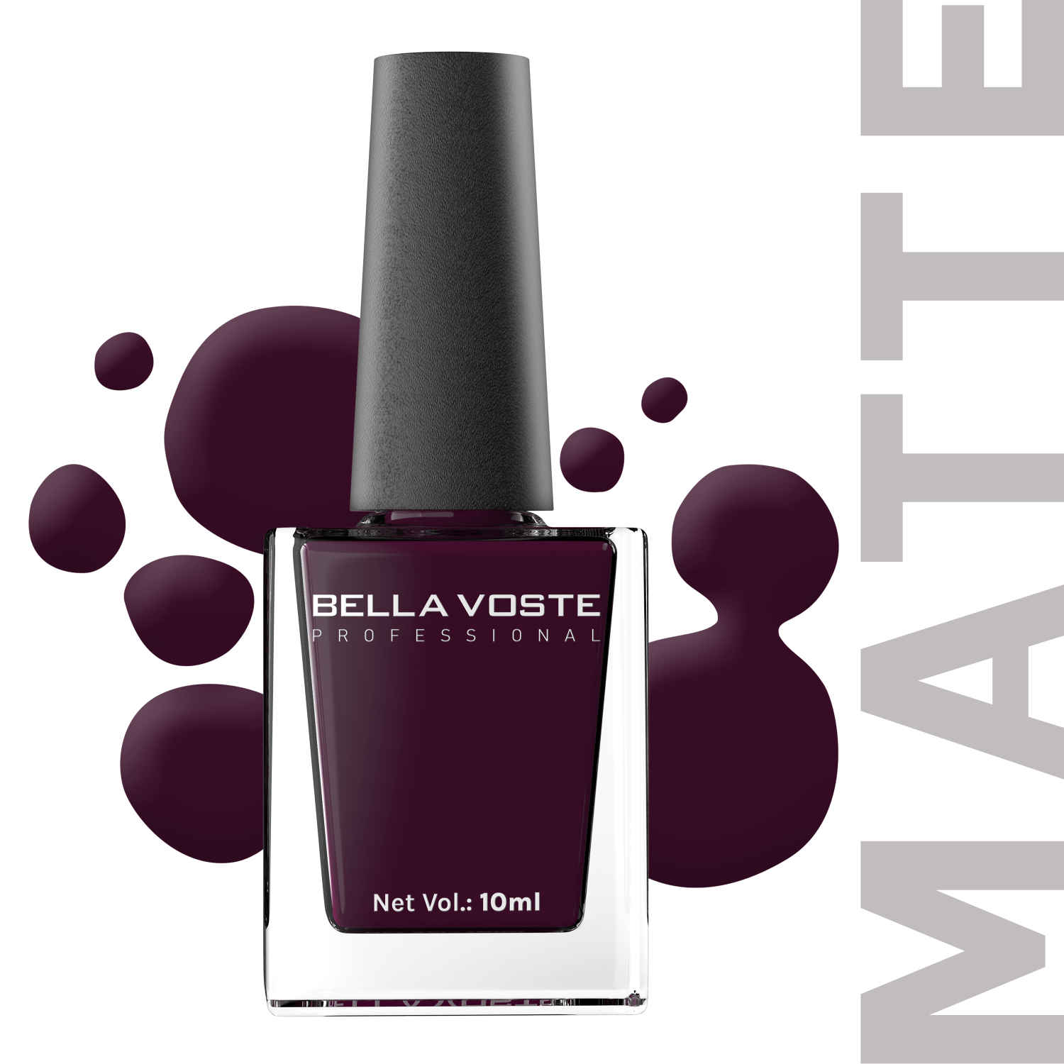 Buy Bella Voste MATTE Nail Polish| Quick Drying Formula| Cruelty Free| Paraben Free & No Harmful Chemicals| Vegan | Lasts for 7 Days & more|Chip Resistant | DEEP MATT Formula with Smooth & Easy Application | Shade no-M05 - 9 ml - Purplle