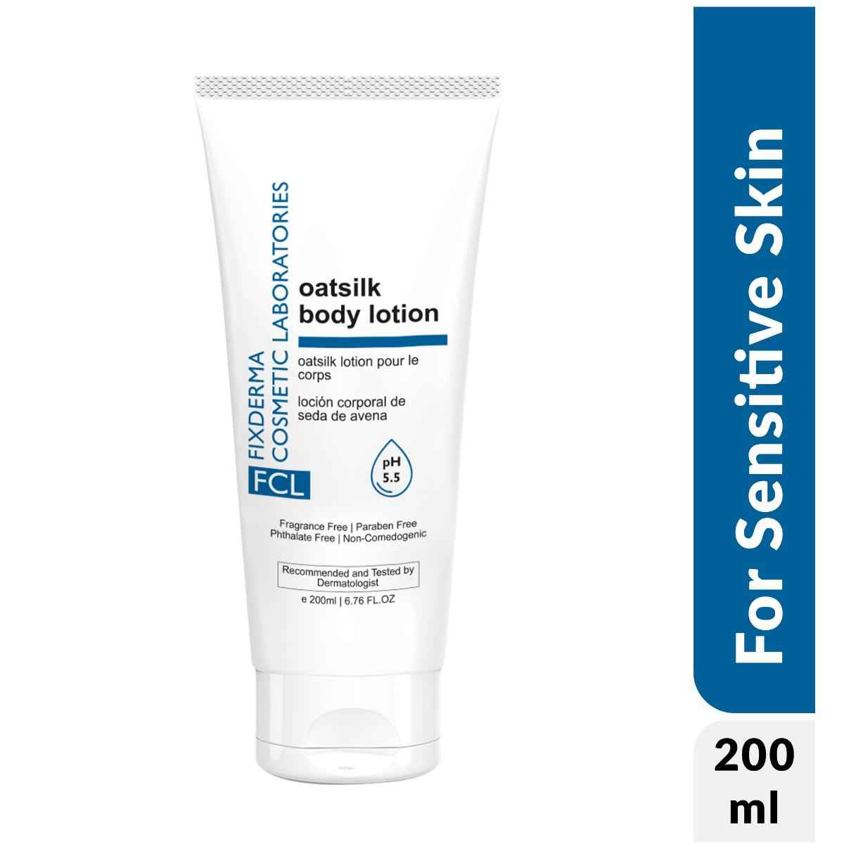 Buy Fixderma Cosmetic Laboratories Oat Silk Body Lotion For Binding Moisture To The Skin's Cells. 200 ml - Purplle