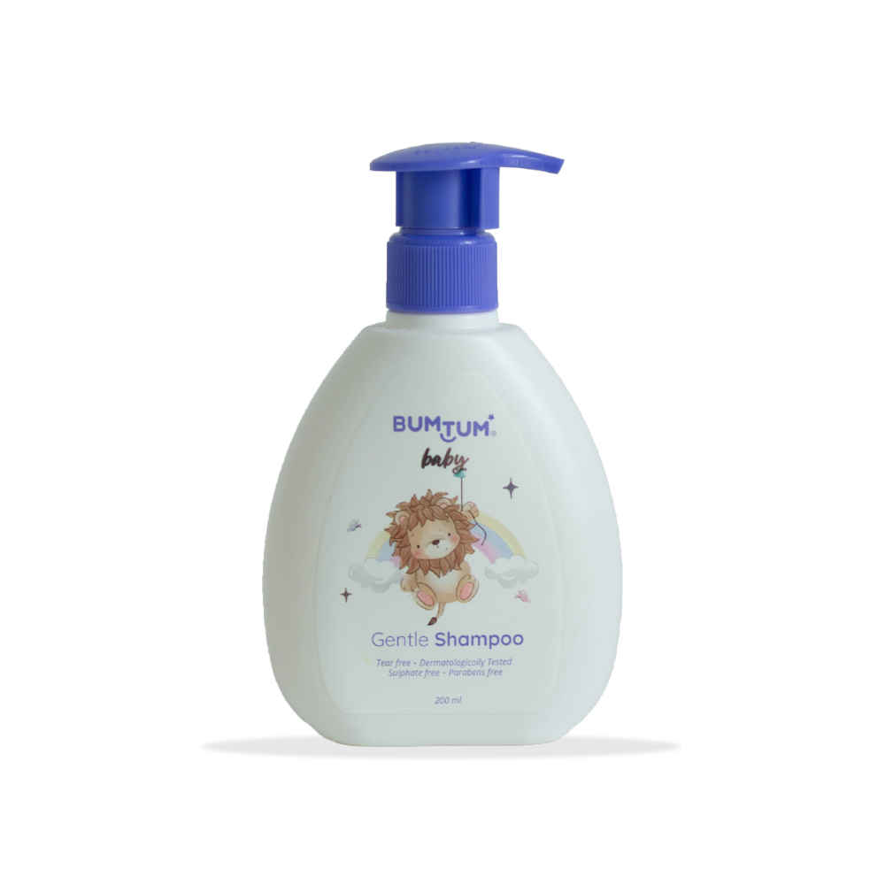 Buy Bumtum Gentle Baby Shampoo, No Tears, Paraben & Sulfate Free, Derma Tested 200ml - Purplle