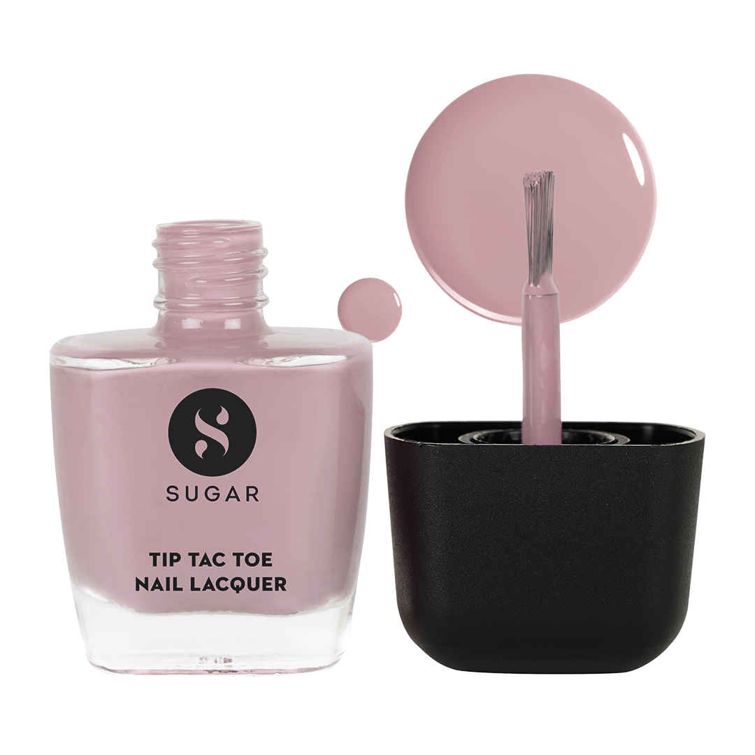 Buy SUGAR Cosmetics Tip Tac Toe Nail Lacquer Classic | Long-lasting, 100% Chip-resistant & Glossy Finish | 10ml - 06 Blush Hour - Purplle