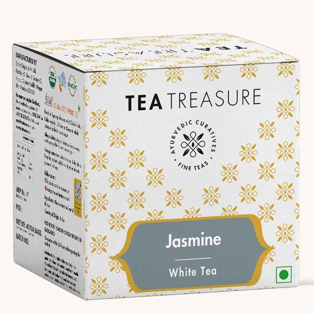 Buy Tea Treasure jasmine white Tea - 10 Tea Bag - Purplle