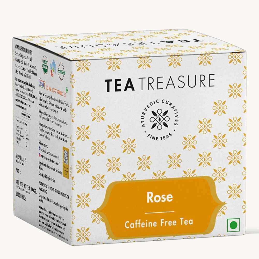 Buy Tea Treasure Sun Dried Rose Petals Tea - 10 Tea Bag - Purplle