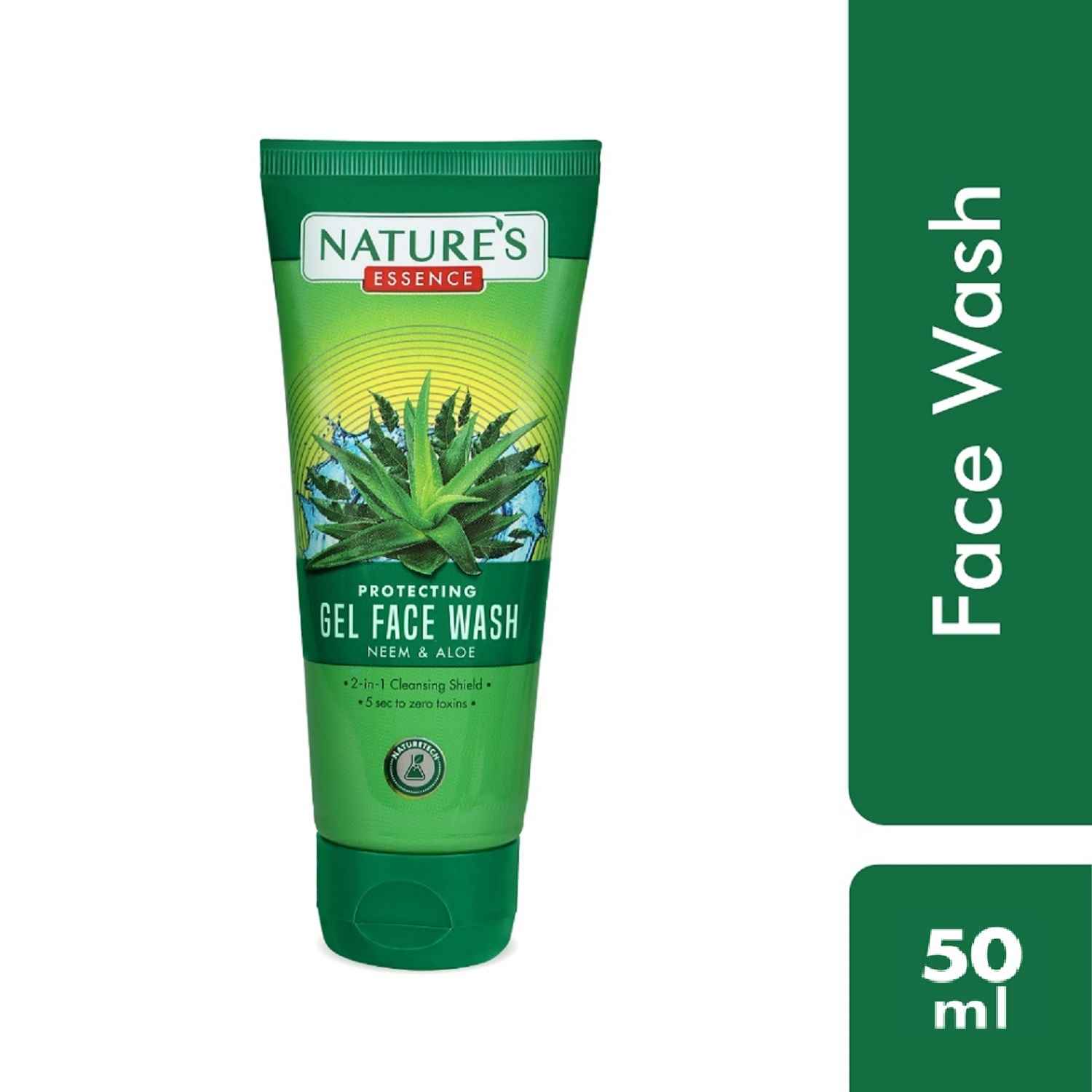 Buy Nature's Essence protecting gel face wash Neem & Aloe 50 ml - Purplle