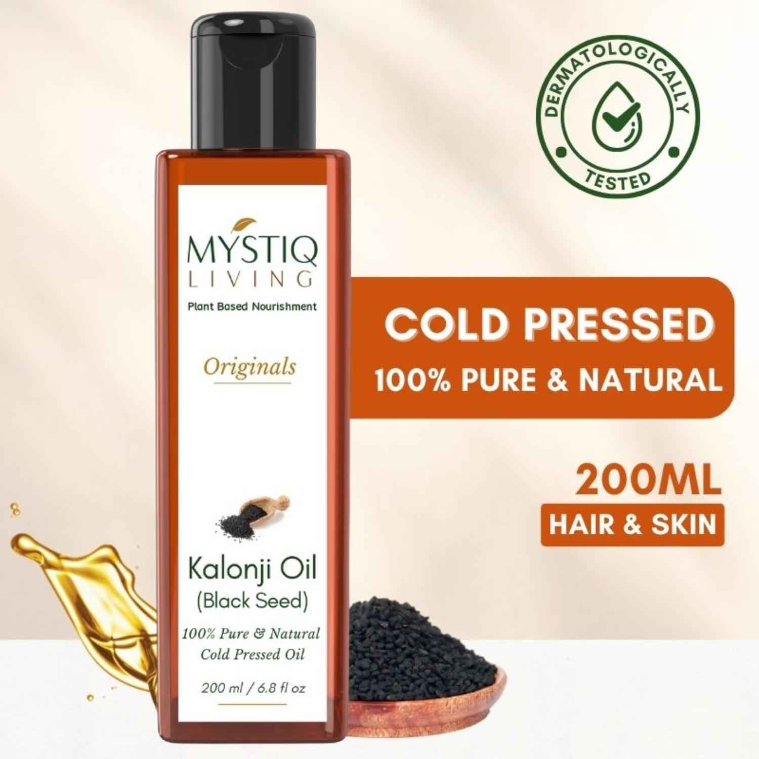 Buy Mystiq Living Originals - Kalonji Oil (Black seed )-(200 ml) - Purplle