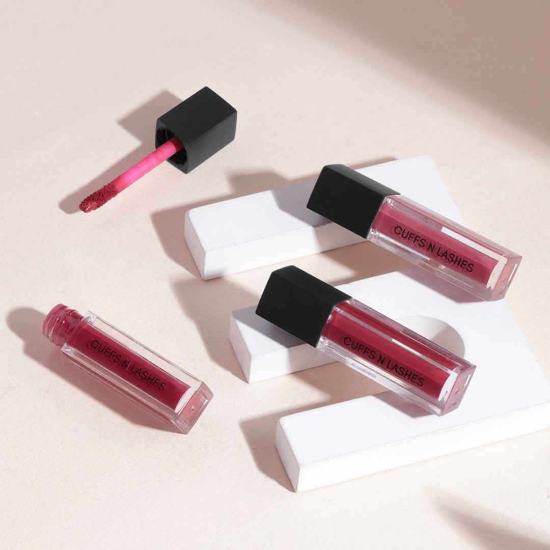 Buy Cuffs N Lashes Matte Mini Set of 3 Matte Liquid Lipstick, TFW (6 gm) - Purplle