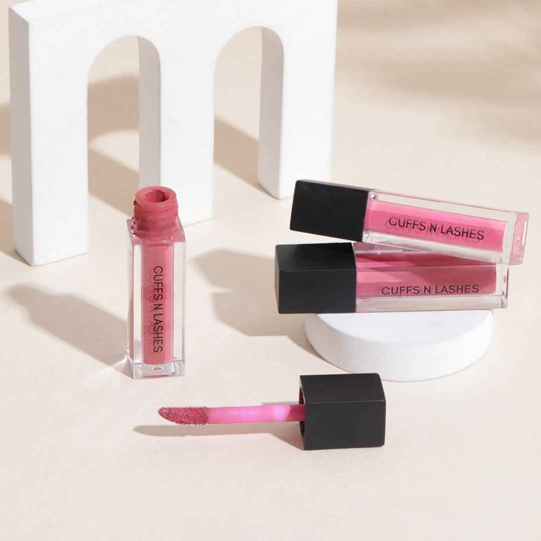 Buy Cuffs N Lashes Matte Mini Set of 3 Matte Liquid Lipstick, Main Character (6 gm) - Purplle
