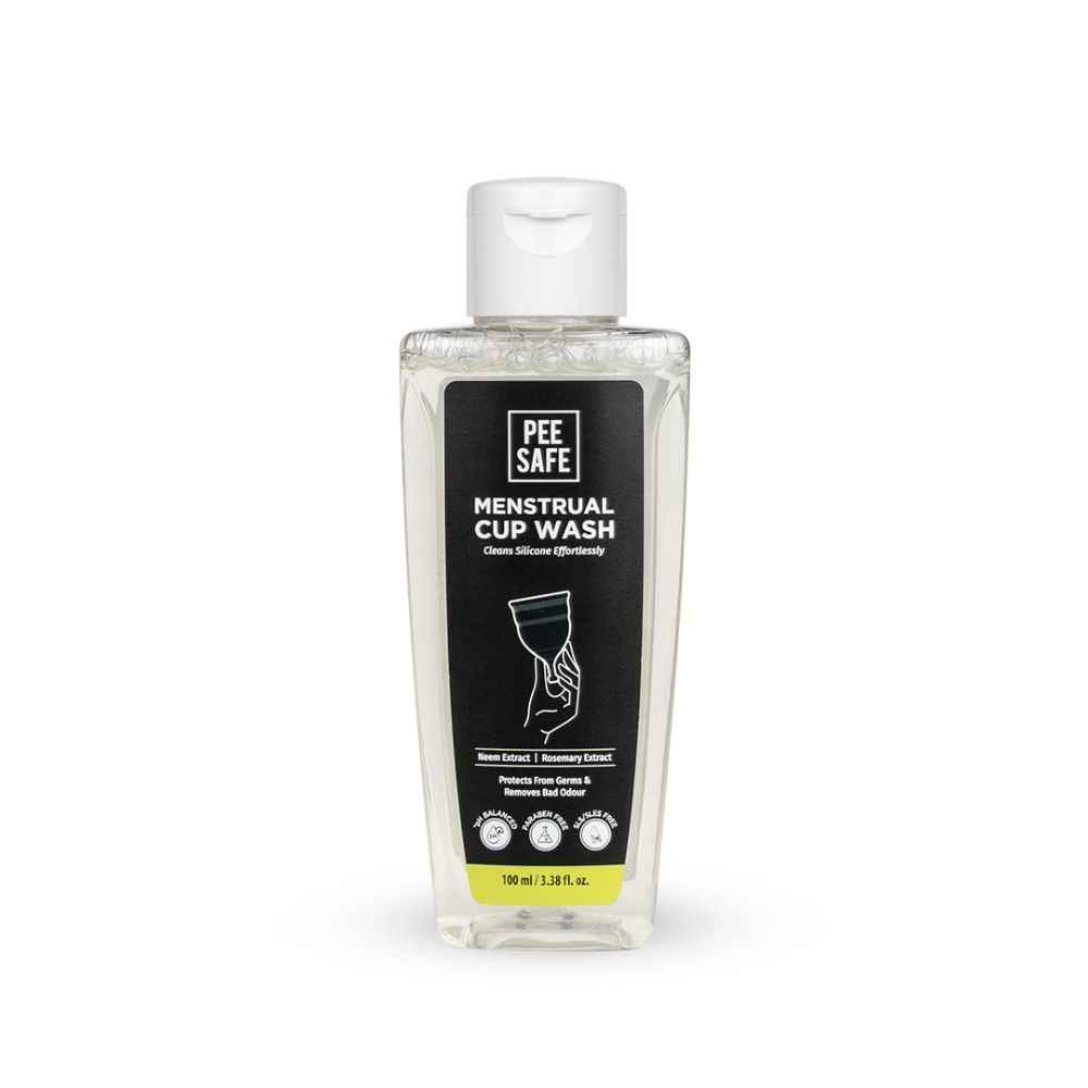 Buy Pee Safe Natural Menstrual Cup Wash With Rosemary And Neem Extract, Free From Sulphate And Paraben - 100 ml - Purplle