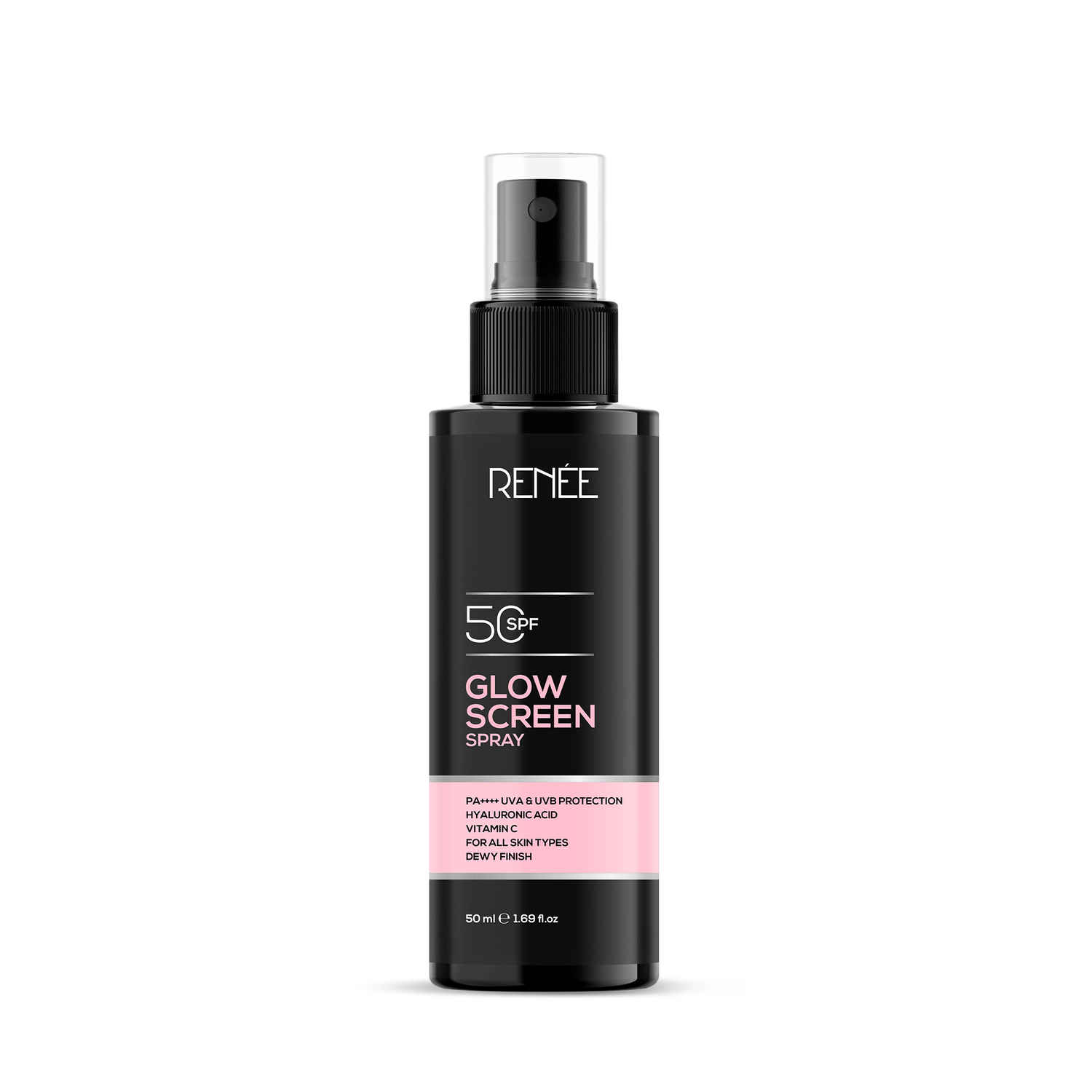 Buy RENEE Glowscreen Spf 50 Sunscreen Spray - 50 ml, Pa++++ for Uva & Uvb Protection, Enriched With Hyaluronic Acid & Vitamin C, Lightweight, Non Greasy, Quick Absorbing With No White Cast - Purplle