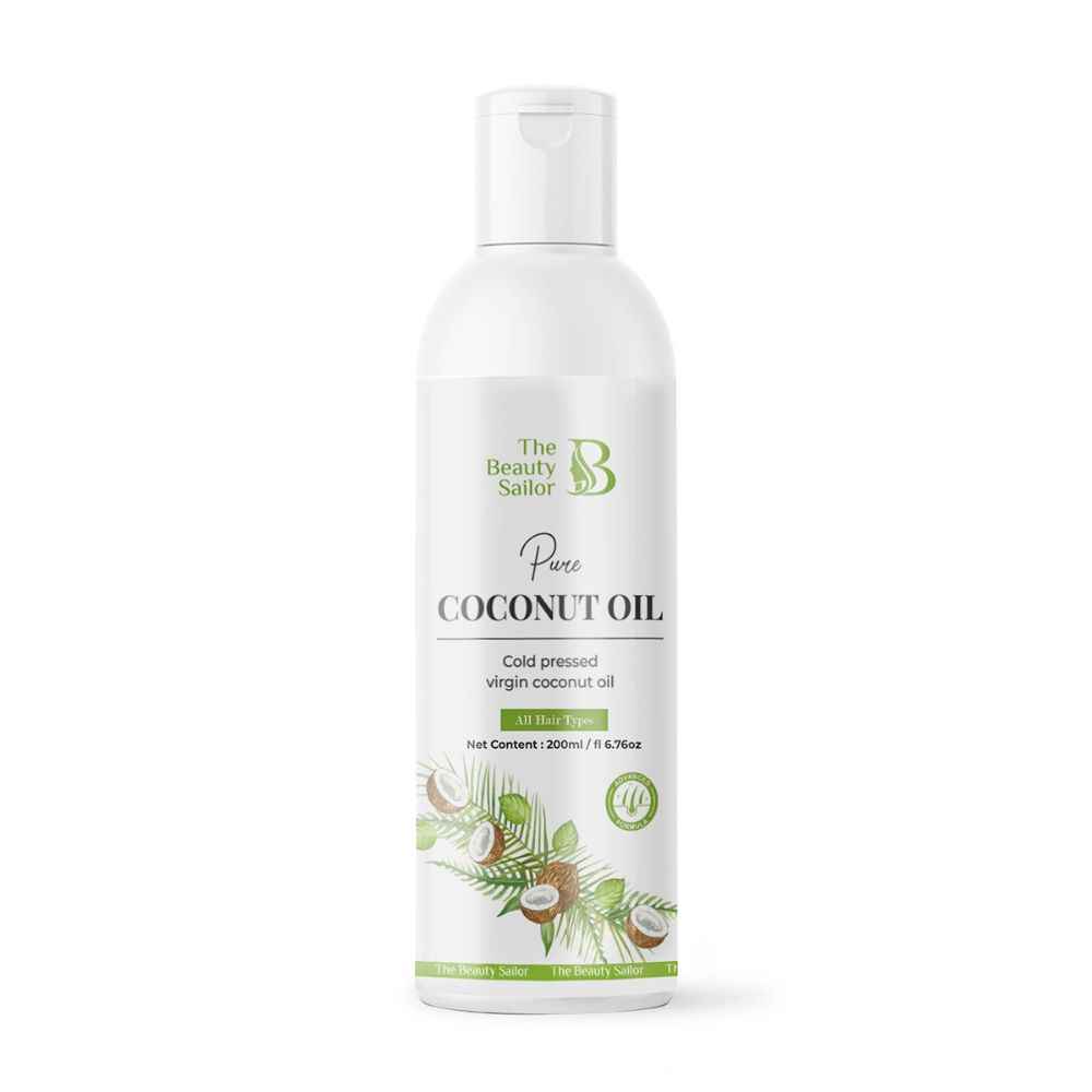 Buy The Beauty Sailor Pure Coconut Oil | Cold Pressed Virgin Coconut Oil | Oil for Hair Growth and Skin | Suitable for Men and Women | Good for All Skin Type and Hair | promotes Healthy Hair | 200ml - Purplle