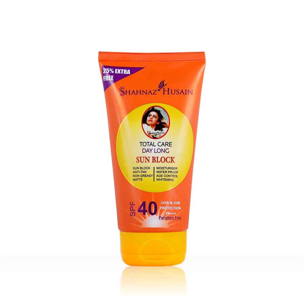 Buy Shahnaz Husain total care day long Sun Block SPF 40 - Purplle