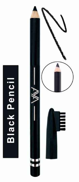 Buy AYA Waterproof Eyebrow Pencil With Brush (Black) - Purplle