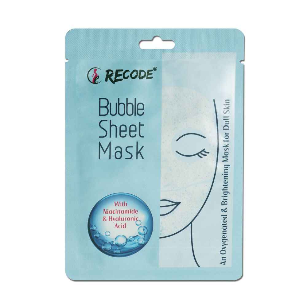 Buy Recode Face Sheet Mask- Bubble Sheet Mask - Purplle