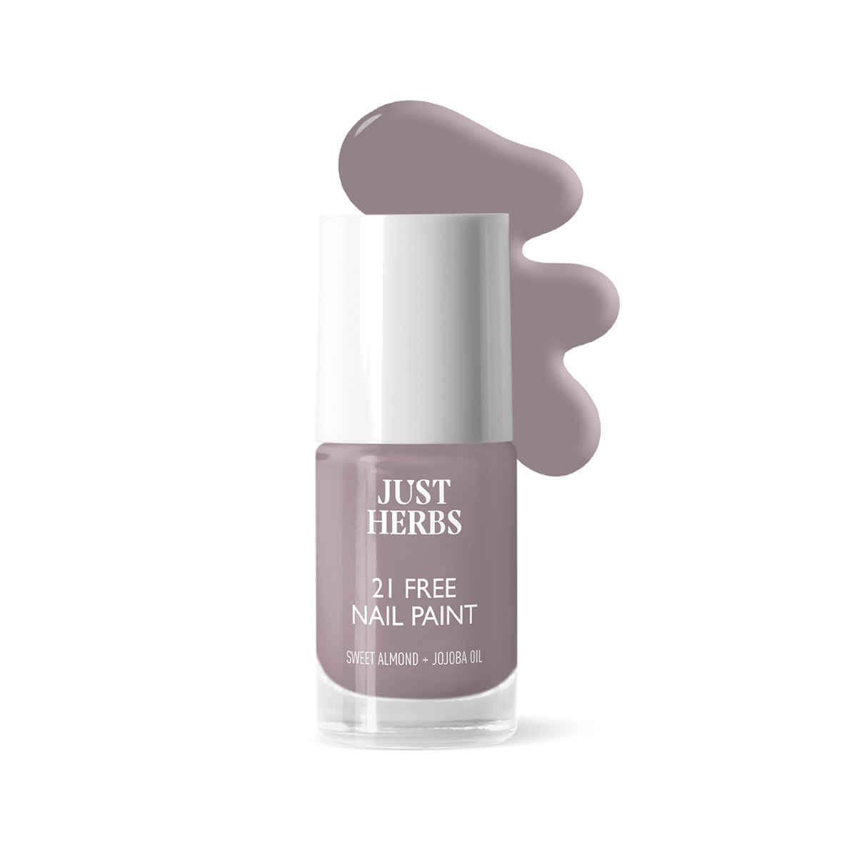 Buy Just Herbs Nail Polish 21 Chemical Free Formula, Quick Dry, Glossy, Charcoal Grey -6 ml - Purplle