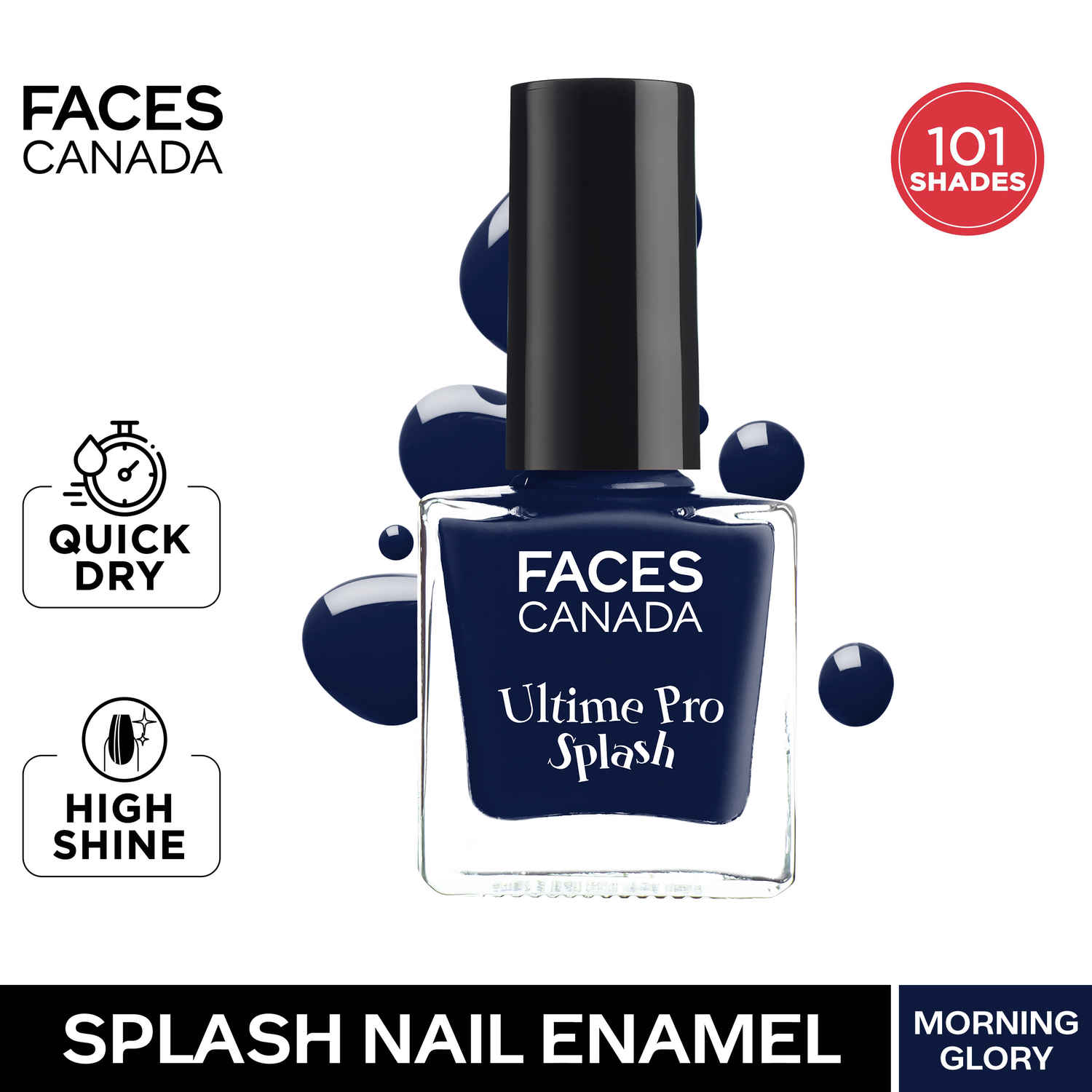 Buy FACES CANADA Ultime Pro Splash Nail Enamel - Morning Glory 54 (8 ml) | Quick Drying | Glossy Finish | Long Lasting | No Chip Formula | High Shine Nail Polish For Women | No Harmful Chemicals - Purplle