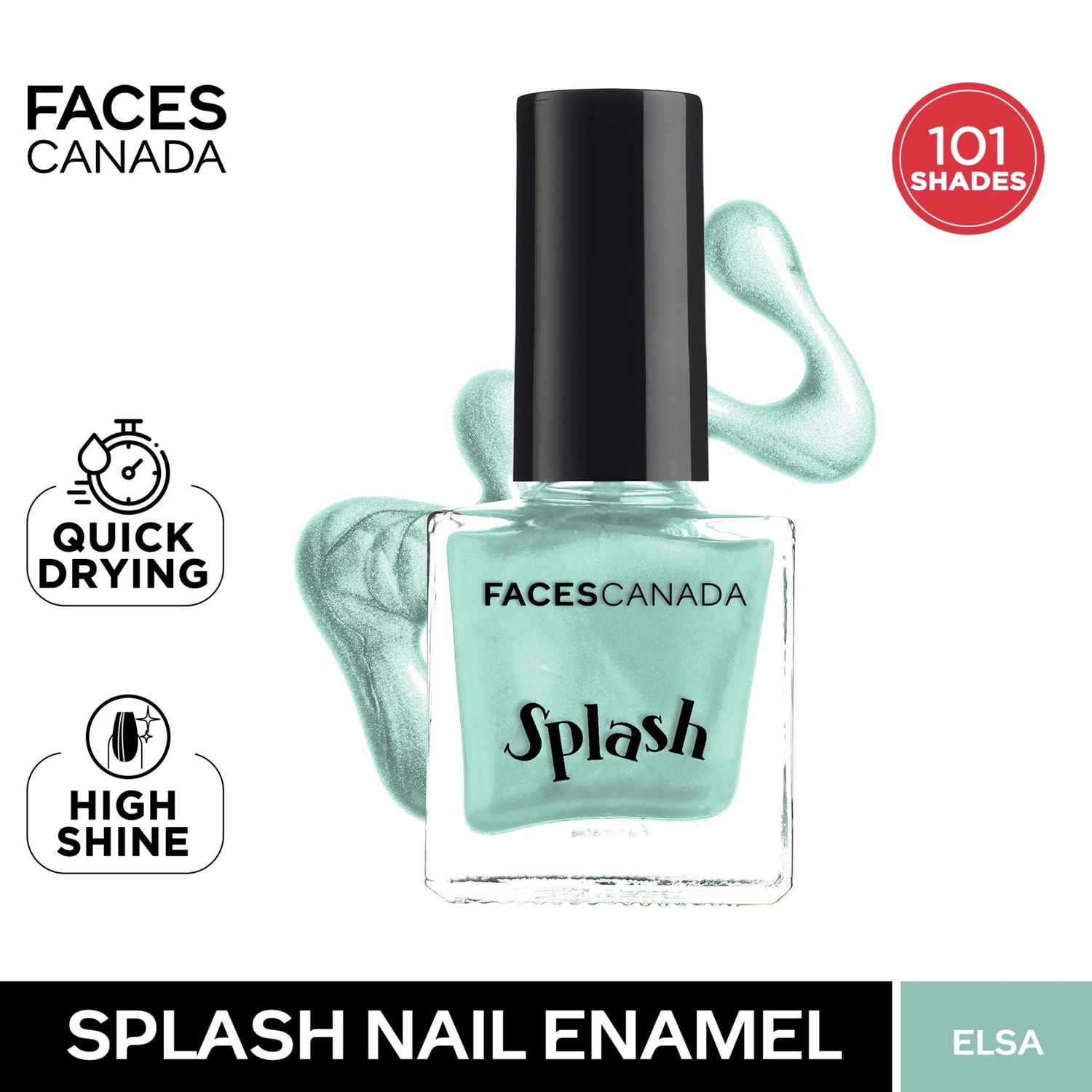 Buy FACES CANADA Ultime Pro Splash Nail Enamel - Elsa 39 (8 ml) | Quick Drying | Glossy Finish | Long Lasting | No Chip Formula | High Shine Nail Polish For Women | No Harmful Chemicals - Purplle