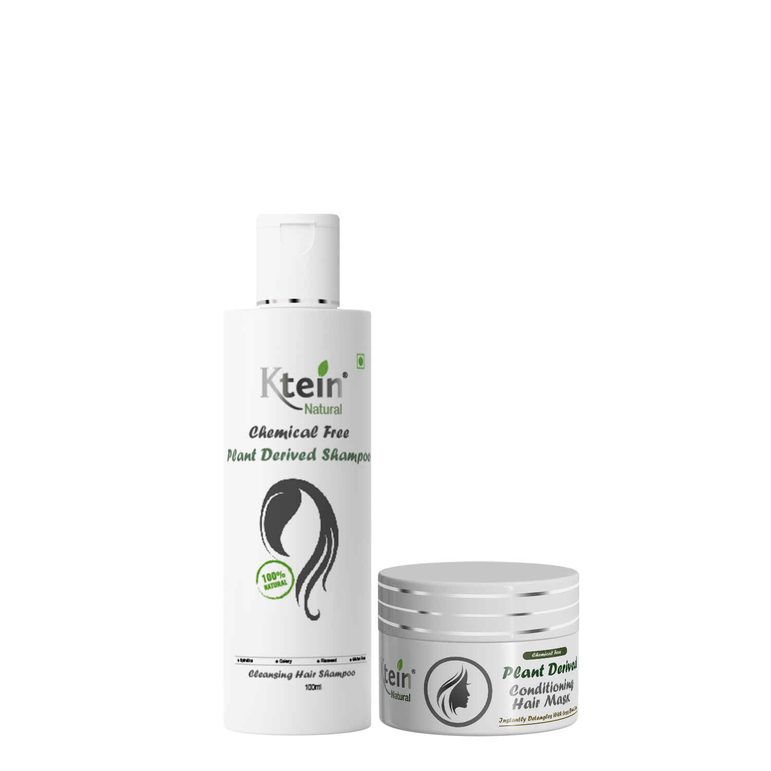 Buy Ktein Cosmetics Natural Chemical Free Plant Derived Shampoo and Conditioning Hair Mask (100 ml) - Purplle