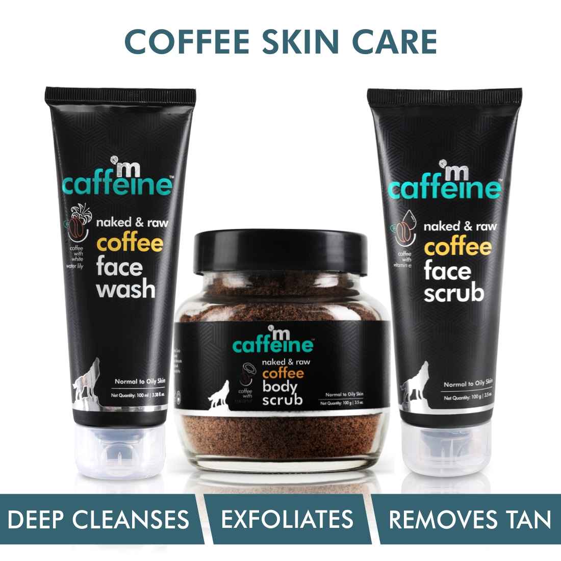 Buy MCaffeine Complete Coffee Skin Care Combo (300 gm) - Purplle